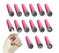 Nail Stamp - Kit de sellos de uñas | 15 x Pen Stamp Nail Tools With 6 diferentes patrones de arte de uñas Nail Stamping Plate Nail Stamper Kit Flower Nail Stamp Pen Nail Stamper Nail Tool