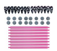 Nail Stamp Pen With 8X Dotting Tools, Double Head Nail Stamper Pen For Nail Design, Precision Stamper For Graffiti Art, Home Manicure And Tools