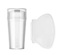 Nail Stamping Kit - Professional Stamper With Scraper And Protective Cover | Transparent Visible Body Soft Elastic Stamp Head | For DIY Manicure Transfer | 2-Piece Set With Large Scraper Prof