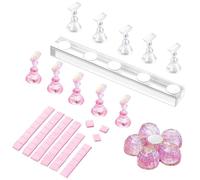 Nail Stand - Acrylic Practice Display Rack For False Nails | Transparent Holder With Stable Base, Manicure Design Display For Beginners, Salon, Home Vanity, Collection, Photography