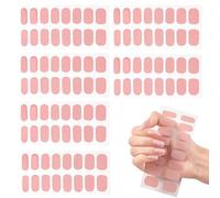 Nail Stickers Gel Wraps, Semi Cured Nail Strips, Easy Apply Manicure Decals, Salon Finish Long Lasting Wear, 6 Pieces, for Girls Women Female Summer Winter Party Wedding Holiday Indoor Outdoor