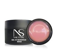 Nail Store - Gel UV Led Builder Gel Monophasic Cover Beige para uñas - camuflaje - densidad media - autonivelante - fácil trabajabilidad - apto para refill - ideal para baby boomer (50g)