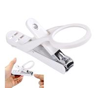 Nail - Toenail de precisión | Ergonómico sin pestañas Clippers | Angled Head, Curved, Wide Jaw Opening Nail Nipper for Thick and Deep Ingrown Toenails
