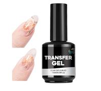 Nail Transfer Gel, Strong Adhesion Stickers Adhesive, Foil for Nails with Easy Peel Application, Long-Lasting Gel for Beginners Women Beauty DIY Home Salon Party Manicure