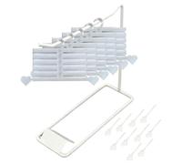 Nail Transfer Paper Organizer, 16 Piece Storage Box with Base, Portable 3D Printed Holder, Professional Manicure Tool Set, Stylish Salon Travel Kit, Suitable For Weddings Homes Spas Parties