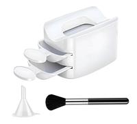 Nail Tray, Dip Powder Recycling Case, Glitter Saver Container Holder, Manicure Tools, Nail Decor Recycling Hand Tool Accessories for Women, Men 55g, multicolor, White, Consulte la descripción