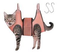 Nail Trimming Sling - Adjustable Cat Dog Grooming Bag with Sturdy Soft Fabric, Easy Hold for Nail Clipping Bathing and Checkups, Ideal for Pet Care at Home or Travel