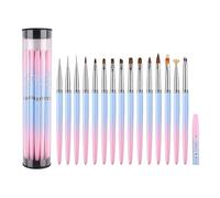 NailArt Brushes, NailArt Tools, Nail Design Tools, Professional NailArt Tools Set Best Nail Painting Tools For Beginners, Nail Designs And Home Manicure 15pcs