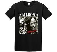 Nailbomb Point Blank Logo Band Cotton T Shirt Mens Black M
