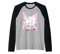 Nailfairy - Nail Tech Nail Artist Manicurista Salón de uñas Camiseta Manga Raglan