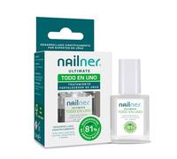Nailner Ultimate Todo en Uno 10ml - Tratamiento Endurecedor de Uñas y Esmalte Fortalecedor de Uñas, Transparente y Sin color, Puede usar como Base - Especialmente Diseñado para Uñas Frágiles y Débiles