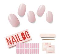 NAILOG Pegatinas Uñas Decorativas, 20Pcs Calcomanías y Autoadherentes para Uñas, Nail Stickers Semicuradas de Larga Duración con Acabado de Gel Suave y Brillante, Camellia