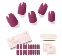 NAILOG Pegatinas Uñas Decorativas, 20Pcs Calcomanías y Autoadherentes para Uñas, Nail Stickers Semicuradas de Larga Duración con Acabado de Gel Suave y Brillante, Crush