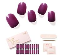 NAILOG Pegatinas Uñas Decorativas, 20Pcs Calcomanías y Autoadherentes para Uñas, Nail Stickers Semicuradas de Larga Duración con Acabado de Gel Suave y Brillante, Lydia