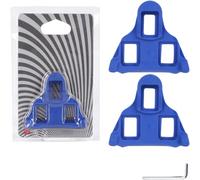 Nailon para tacos de ciclismo TPU, sistema de 3 pernos, nailon negro y rojo | Ángulo de flotación de 6 grados e pedaleo personalizable, reduce la tensión de la rodilla, se adapta a pedales