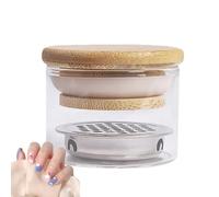 Nails Art Brush Cleaner Cup - 4.8x3.8cm Small Nails Washing Cups Holder With Lid | Meaningful Nail Washing Cups Holder, Filter, Naiil Brush Cleaning Tool, Glitter Brushes Cup, Portable, Home