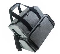 Nails Art Essential - Estuche con 2 bolsas extraíbles para botellas de esmalte de uñas y secadora, organizador de doble capa, bolsa de colección de esmalte, Gray, Mass Beauty