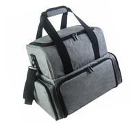 Nails Art Essential - Estuche con 2 bolsas extraíbles para botellas de esmalte y secadora, organizador de doble capa, bolsa de almacenamiento para secadora de uñas, Gray, Mass Beauty