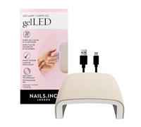 Nails.INC - Lámpara LED portátil GelLED, se seca en 30 segundos, secador de uñas para uñas de gel, lámpara de curado fácil, sensor automático, luz USB recargable para principiantes, 5 W, 1 unidad