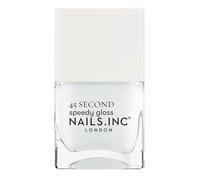 Nails Inc - Pintauñas Quick Drying FIND ME IN FULHAM - Blanco brillante - Secado rápido en 45 segundos - Fortalece las uñas con hexanal, calcio, magnesio - Cruelty Free - Manicura perfecta