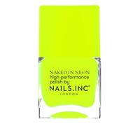 Nails Inc - Pintauñas SUNLIGHT SQUARE Neon - Amarillo Neón Pastel - Fórmula de larga duración y acabado brillante - Cruelty Free y fácil de aplicar - Manicura perfecta, estética de uñas a la moda