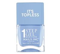 Nails Inc Topless Kim (celeste) - Esmalte gel sin UV, 1 paso, hasta 8 días, secado rápido, vegano, 21-free, para niños y adultos, sin base ni top coat