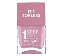 Nails Inc Topless Lily (rosa malva) - Esmalte gel sin UV, 1 paso, hasta 8 días, secado rápido, vegano, 21-free, para niños y adultos, sin base ni top coat