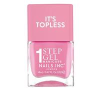 Nails Inc Topless Miley (rosa dulce) - Esmalte gel sin UV, 1 paso, hasta 8 días, secado rápido, vegano, 21-free, para niños y adultos, sin base ni top coat