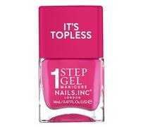 Nails Inc Topless Olivia (fucsia) - Esmalte gel sin UV, 1 paso, hasta 8 días, secado rápido, vegano, 21-free, para niños y adultos, sin base ni top coat