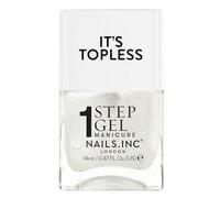 Nails Inc Topless Sydney (blanco perlado) - Esmalte gel sin UV, 1 paso, hasta 8 días, secado rápido, vegano, 21-free, para niños y adultos, sin base ni top coat