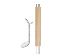Nails Magnet, Cats Eye Nail Tool, Double Head Magnetic Wand Heartshaped Design, Professional DIY Manicure for Travel Workshop Bridal Home Salon Use, Wooden Color