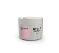 Nailsoftheday Cover base NEW Formula 03 Base suave de camuflaje para uñas color melocotón, 30 ml