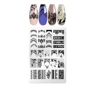 Nailss Art Stamping Plate Mariposa Diseño Uñas Plantilla Imágenes para Decoraciones Placas de Sello de Uñas Placas de Sello de Uñas