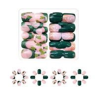 Nainas De Copas Nieve Blanca Set Arte Sparkling Press On Square Short False Para Cambio Imagen Navidad Accesorios Uñas Fáciles