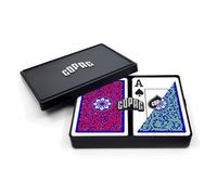 Naipes Copag 1546 Neoteric Design 100 % pl stico, tama o bridge (estrecho), juego de dos barajas verde/roja ( ndice jumbo)