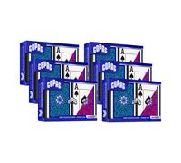 Naipes Copag 1546 Neoteric Design 100 % pl stico, tama o p ker (est ndar), verde/rojo (juego de 6 ndices jumbo)