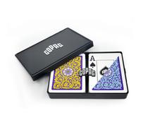 Naipes Copag 1546 Neoteric Design 100 % pl stico, tama o p ker (est ndar), violeta, amarillo y azul (juego de 1 ndice jumbo)
