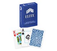Naipes Copag Elite 100% pl stico, tama o p ker, ndice jumbo, baraja individual (azul)