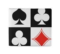Naipes de póker de cuadrícula, corazones, diamantes, tréboles y picas. Una