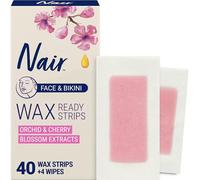 Nair Wax Ready-Strips for Face and Bikini, 40 Count by Nair