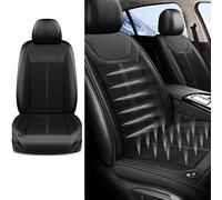 NAIRE Cojín Refrigerante para Asiento Coche para Mercedes A-Class B-Class C-Class GLC ML-Class GLE-Class CLA AMG GT,12V Cojín para Silla Refrigeración Fundas Protectoras, A/Black-A/Single Block