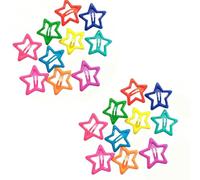 Nairv-Furn 20 Pinzas Para El Pelo Con Forma De Estrella Luminosas Y2K Accesorios Para El Pelo Para Niñas Mujer Niños