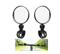 Naisfei 2 espejos para bicicleta, espejo retrovisor universal para bicicleta de 360 °, rotación de 360 grados, reflector convexo.