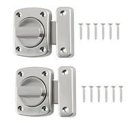 Naisfei 2 Piezas Pestillo Puerta, Push lock,Push Button Catch Door Lock Lock sin llave, cierre de botón de bloqueo de bloqueo de botones, cerradura de bloqueo de muebles, cerradura para