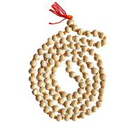 Naisha Hare Rama Hare Krishna Tulsi Santa Albahaca Japa Mala 108+1 cuentas originales para mantra Jaap, tamaño de cuenta: 6/7 mm,