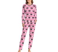 Naispanda Conjuntos de Pijamas con Foto de Mascota Personalizados con Foto para Mujeres y Hombres Conjunto de Pijamas con Foto Personalizados Ropa de Dormir de Manga Larga Pijamas para Estar en casa