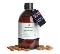 Naissance Aceite De Almendras Dulces Prensado en Frio (No 215) 500ml - Hidratante y Emoliente Cuidado Cara, Pelo, Uñas, Cuerpo, Piel - Para Masaje Corporal, Jabones, Estrías