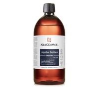 Naissance Aceite De Jojoba Orgánico Puro (No. 233) 900ml - Sin Refinar Prensado En Frio - Tratamiento 100% Natural Hidratante Para Cara, Pelo, Uñas, Barba, Cuerpo