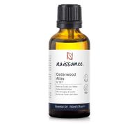 Naissance Aceite Esencial de Cedro del Atlas (No. 187) - 50ml - Puro, Natural - Para Quemador, Humificador, Aromaterapia, Difusor, Masajes - Velas, Jabon
