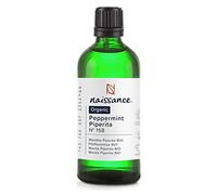 Naissance Aceite Esencial de Menta Piperita BIO (No. 158) - 100ml - Certificado Ecológico, Puro, Vegano, No Diluido - Para Relajación, Aromaterapia, Cuidado del Cuerpo, Difusor, Humificador